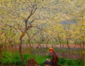 Un huerto en primavera Flores del impresionismo de Claude Monet